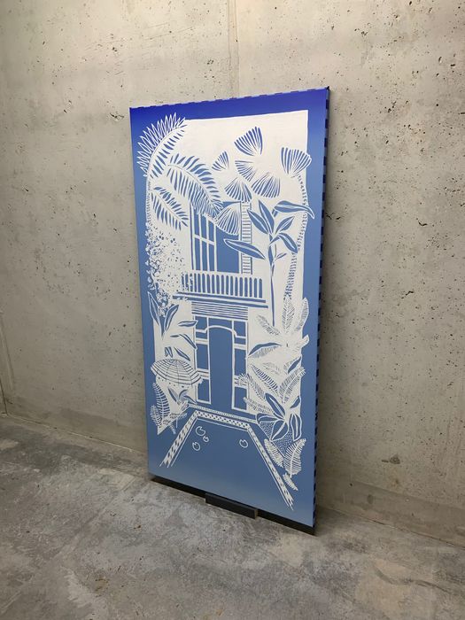 Obraz 140x70 white Lotus