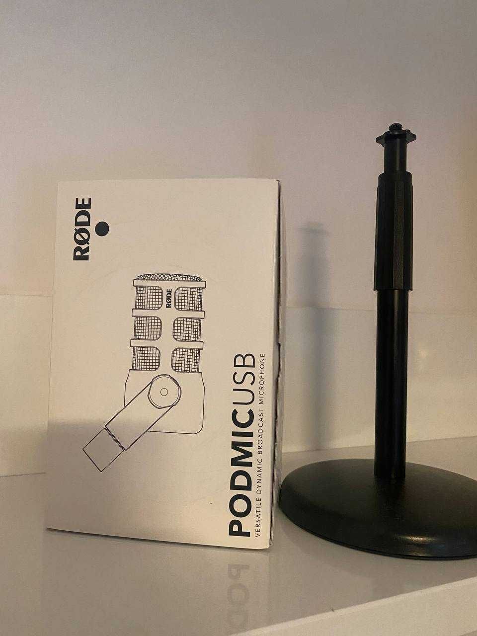 Rode PodMic USB White + Stojak RODE DS1