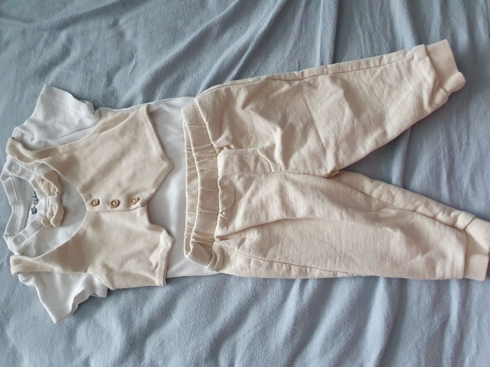 Elegancki komplecik niemowlęcy chlopiecy rozmiar 68