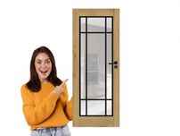 Drzwi wewnętrzne LOFT ELEGANCE Windoor w stylu loftowym szyba pokojowe