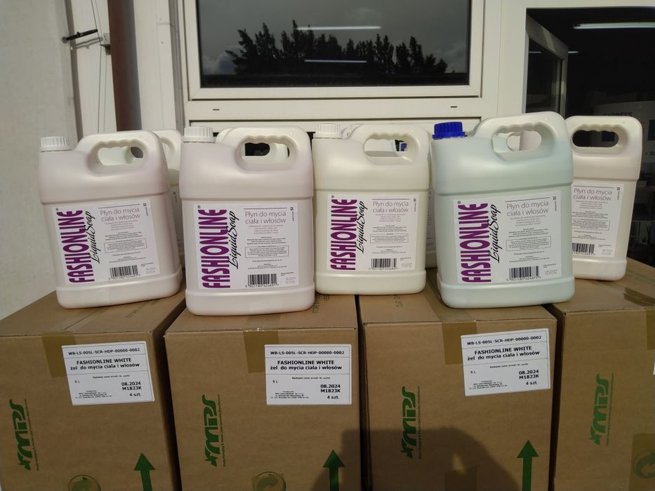 Fashionline mydło w płynie do ciała i włosów 5L