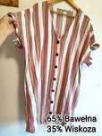 Letnia jakościowa sukienka plus size 4XL 48 lato wakacje w paski