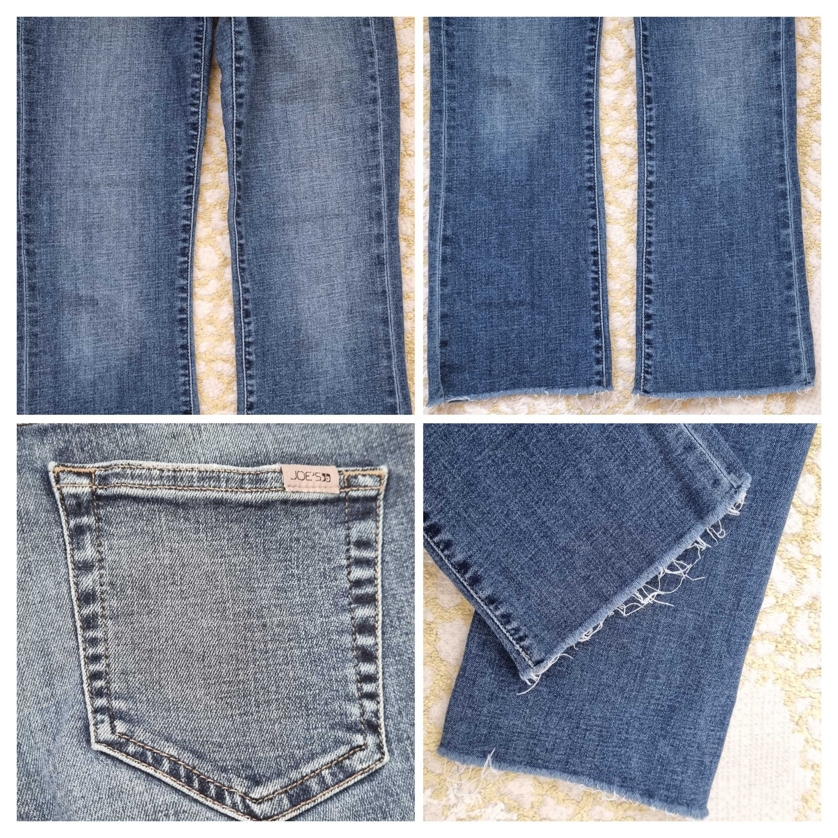 Spodnie jeansowe damskie dzwony nogawki 7/8 od Joe's rozmiar W 24 XS-S