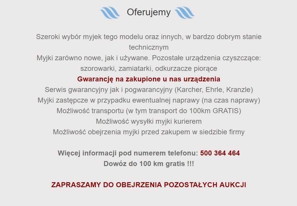 Myjka ciśnieniowa Ehrle KD 523 Standard