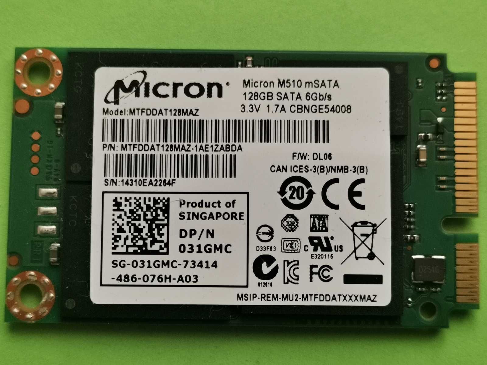 SSD mSaTa 128GB Micron