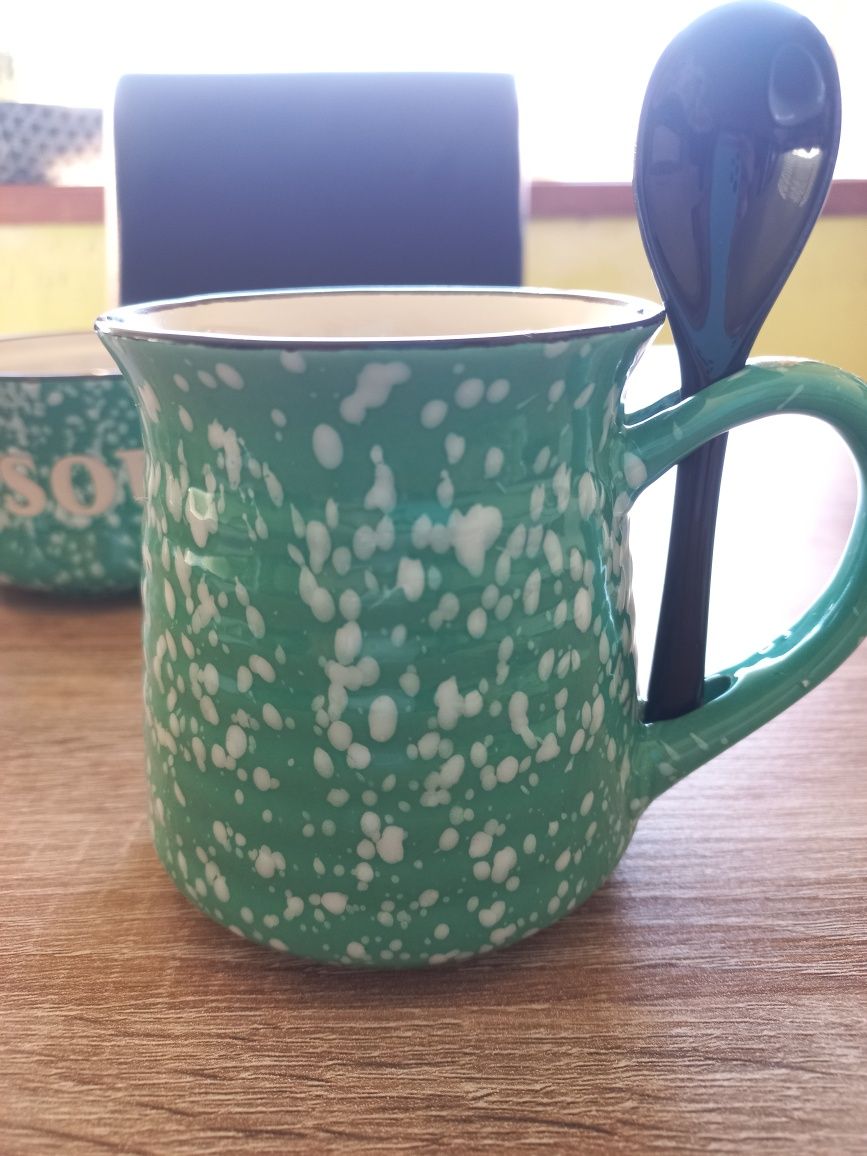 Conjunto caneca e malga