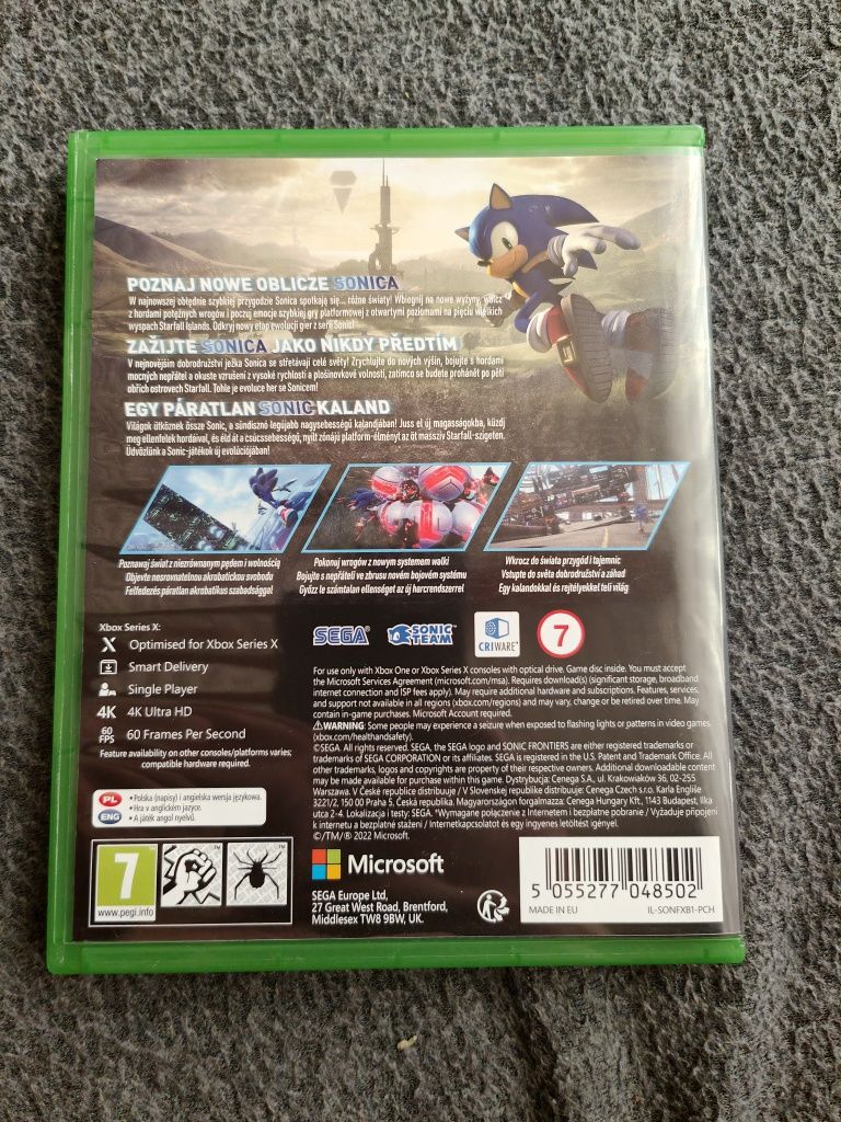Sonic frontiers Xbox one s x series Polska wersja