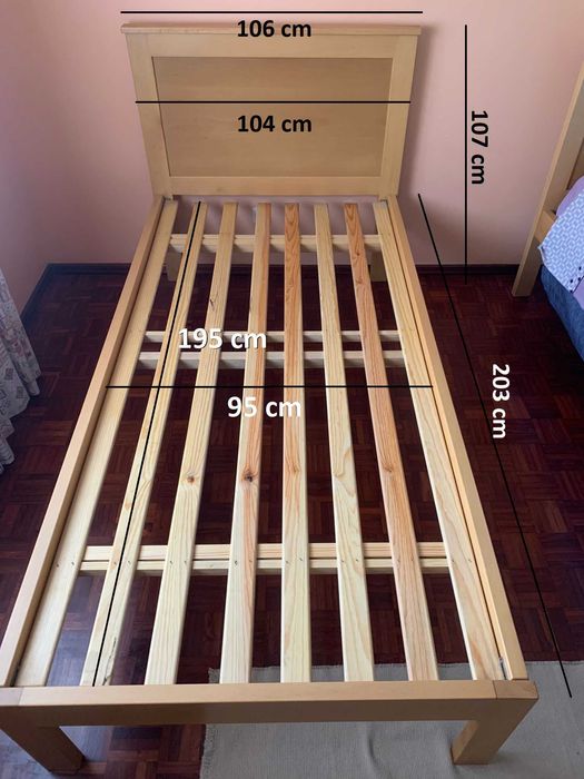 Cama de pessoa e meia