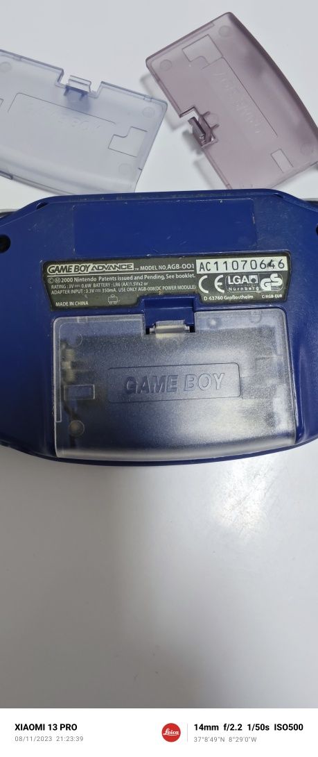 Tampa pilhas GameBoy Advance
