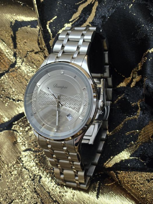 Zegarek męski Dianpai – AUTOMATIC – stalowy, elegancki, minimalistyczn