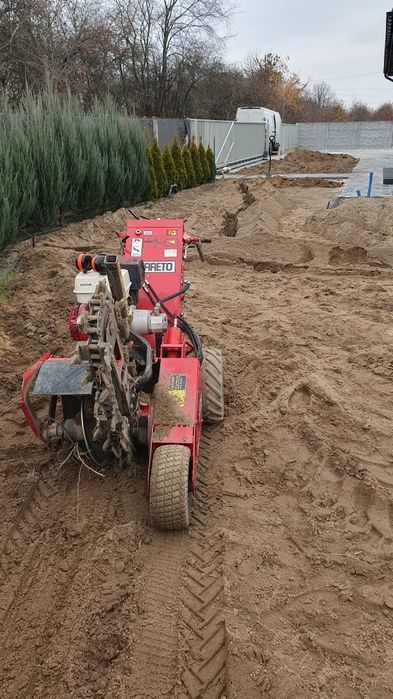 Usługi Glebogryzarka separacyjna, zakładanie trawników