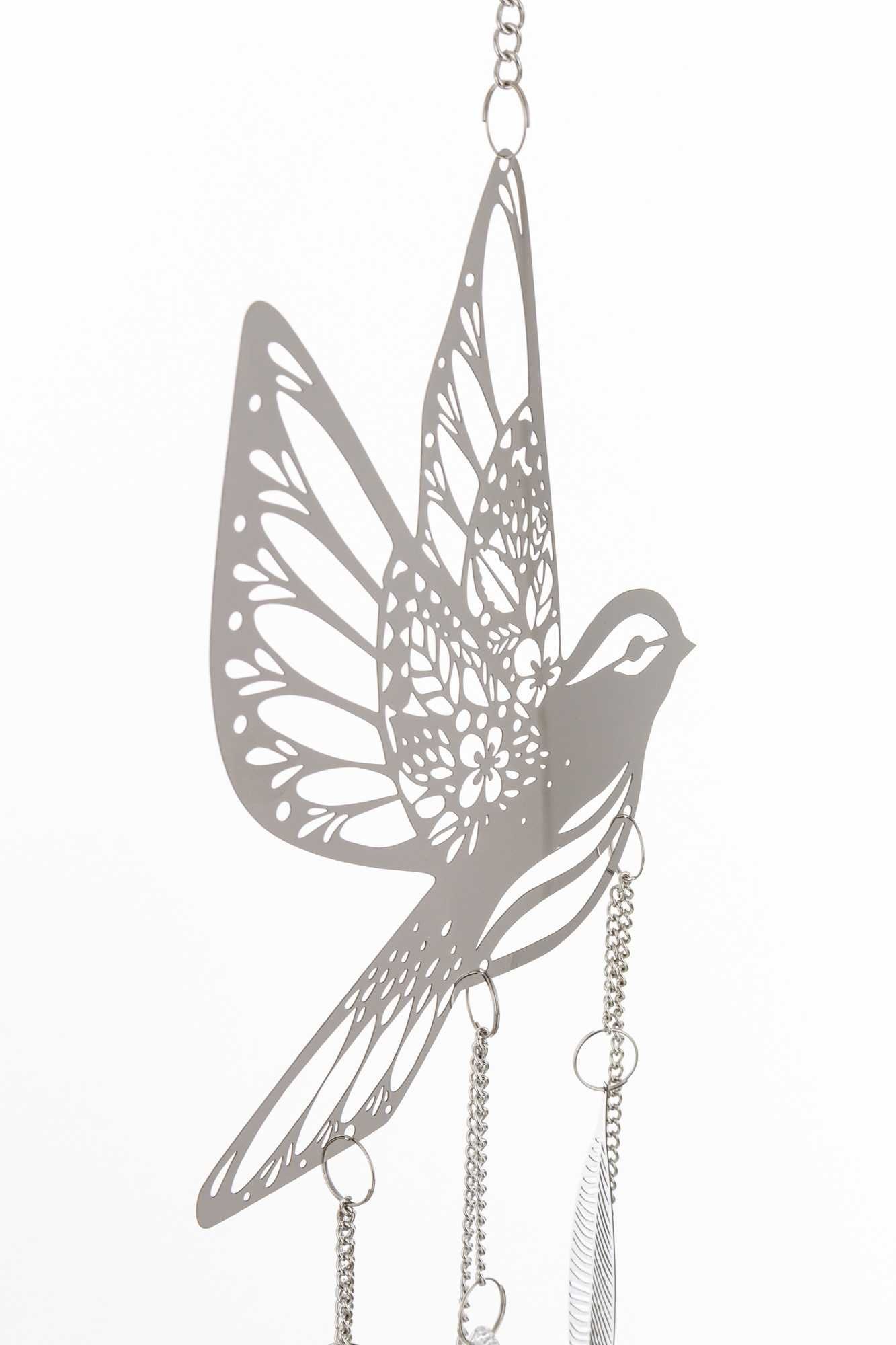 Dekoracja wisząca metalowa ozdobna Ptaszek 80 cm