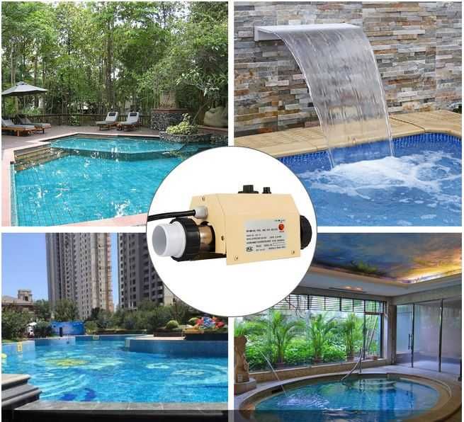 Aquecedor elétrico para piscinas ou spa de 2000 watts