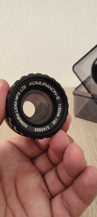 Lente Komuranon-e F=50mm 1:35 Komura Lens MFG. LTD
