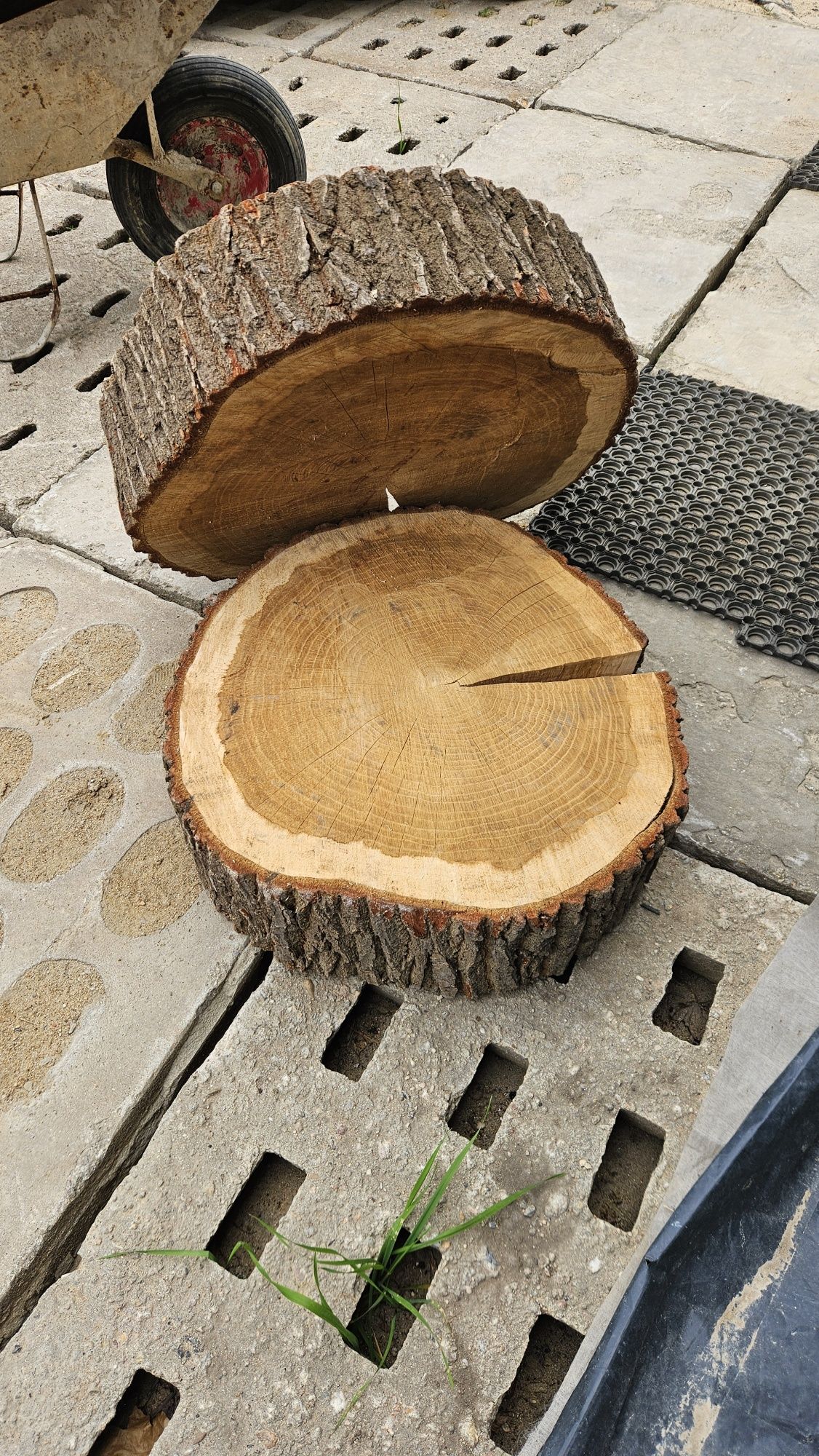 Plaster dębu drewna na stolik
