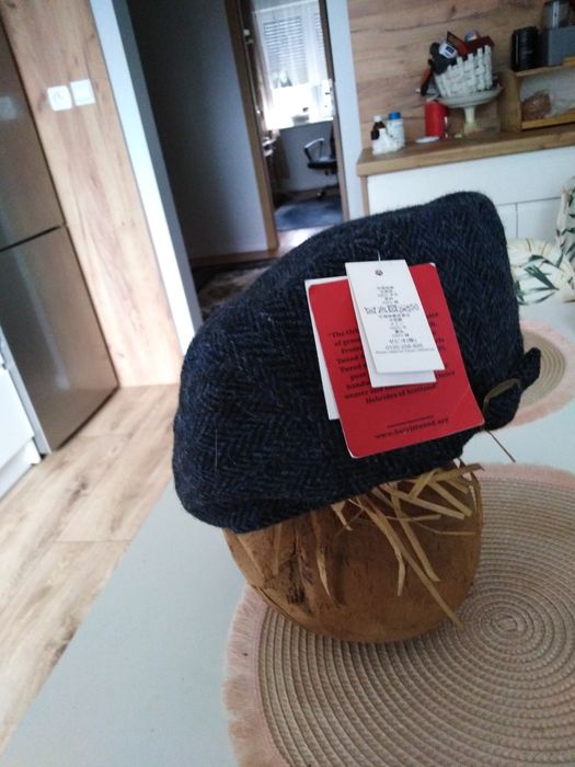 Piękny wełniany kaszkiet męski czapka