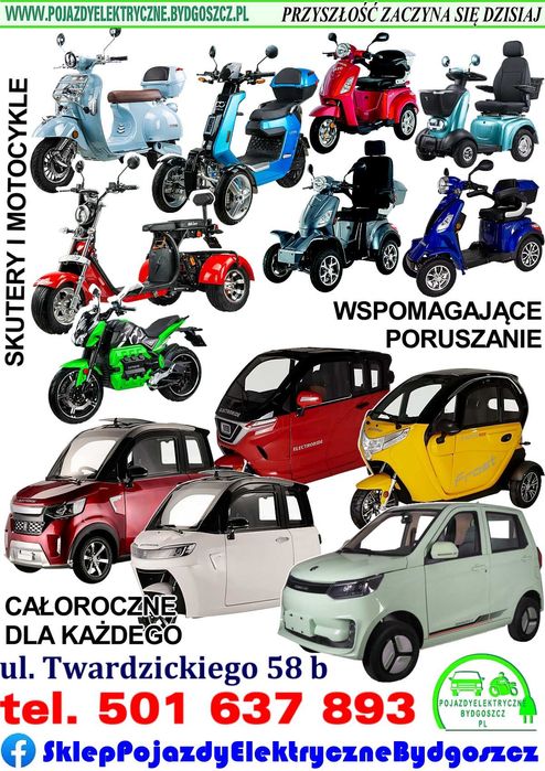 Nowy FASTI MED 4-kołowy pojazd elektryczny ułatwiający poruszanie
