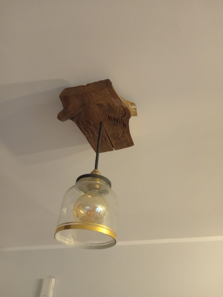 Zestaw lamp rustykalne hand made