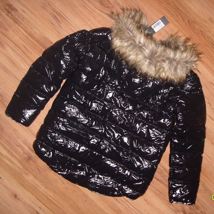 Dwustronna ciepła zimowa kurtka THE WESS_z połyskiem roz. M /L