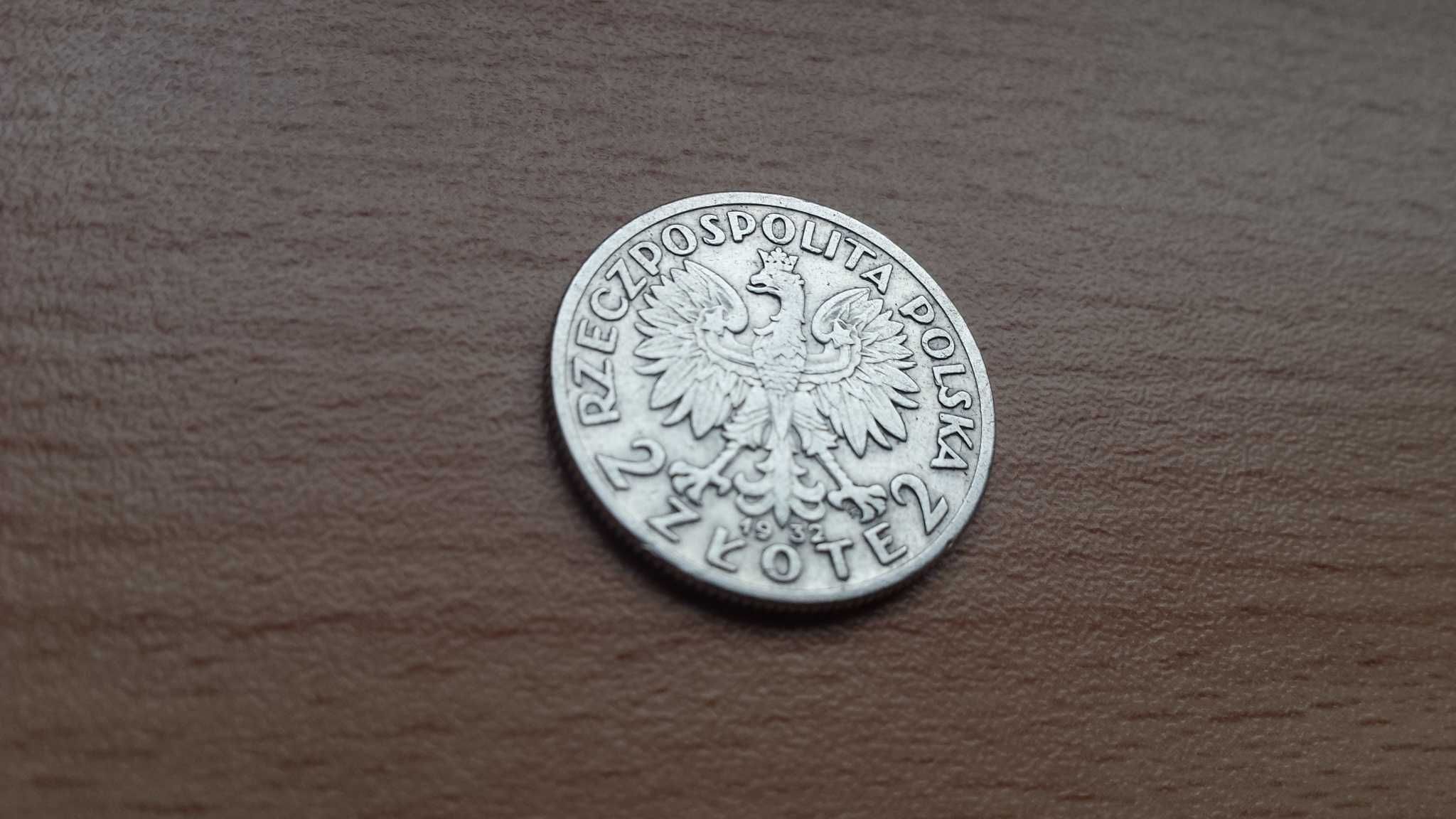 Moneta 2zł Głowa kobiety 1932 - srebro monety z 2RP (nr.33)