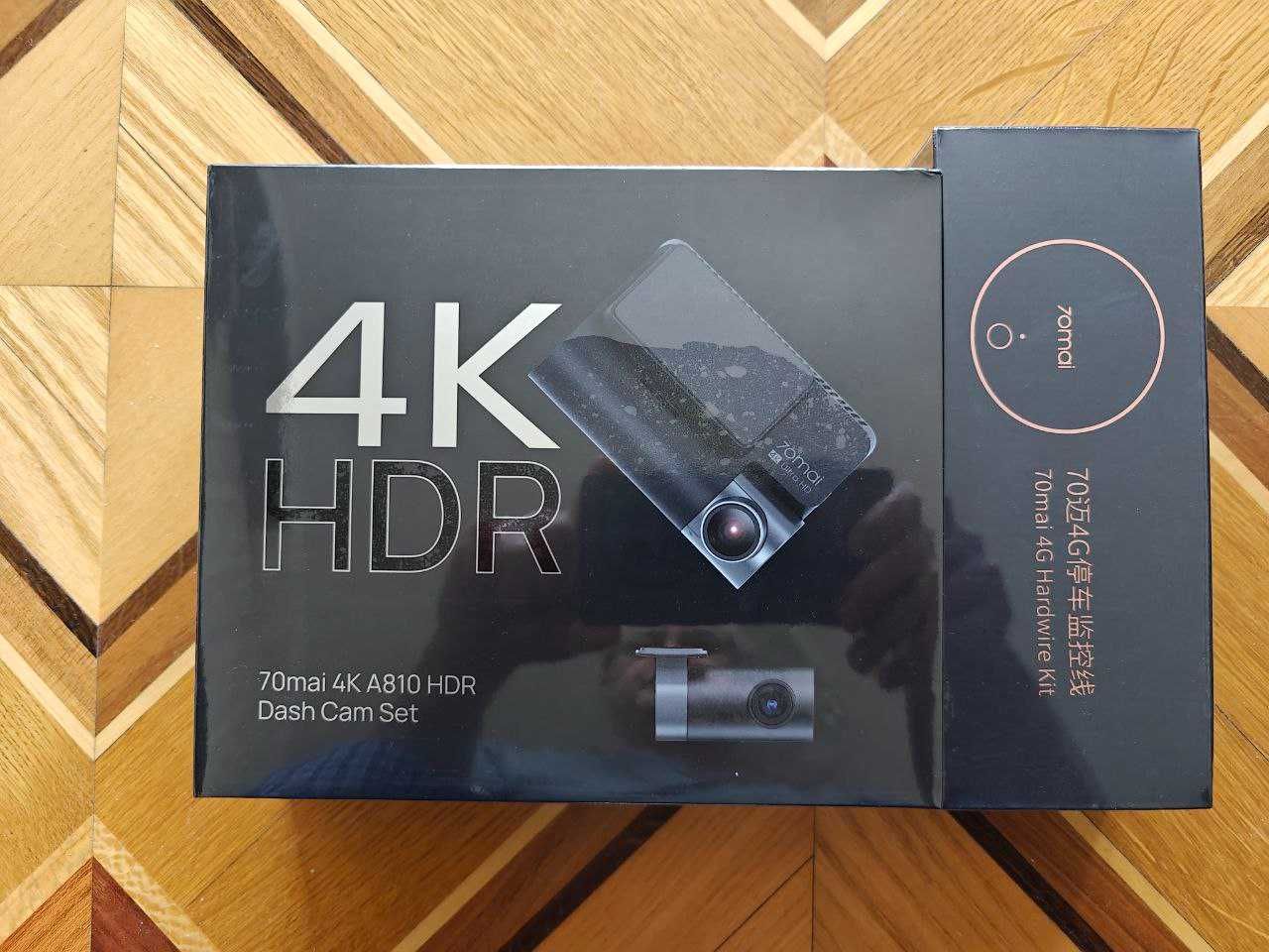 Відеореєстратор 70mai A810 + зад. камера + модуль 4G Hardwire Kit UP04