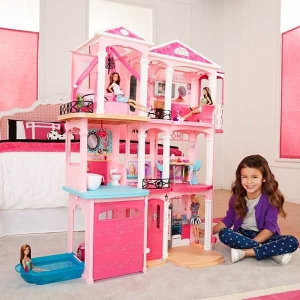 Рожева мрія - величезний будинок barbie - три поверхи краси dreamhouse