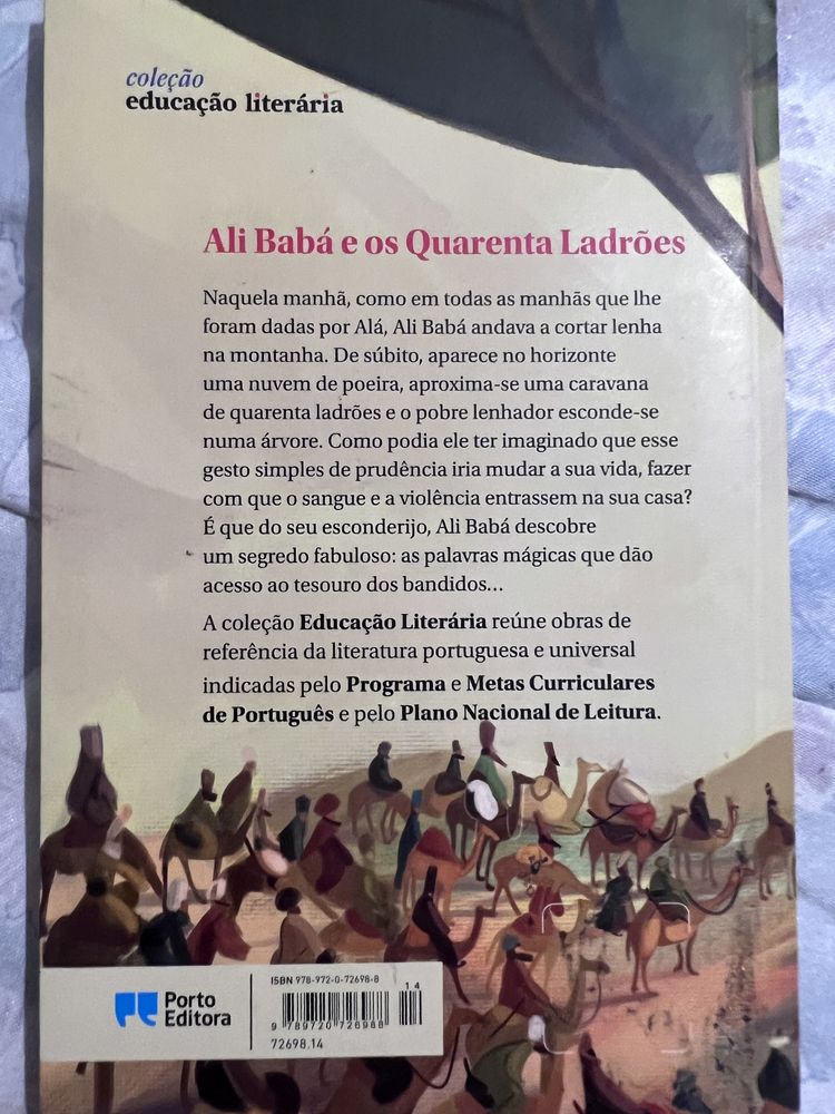 Livro Ali Babá e os Quarenta Ladrões 6.º ano