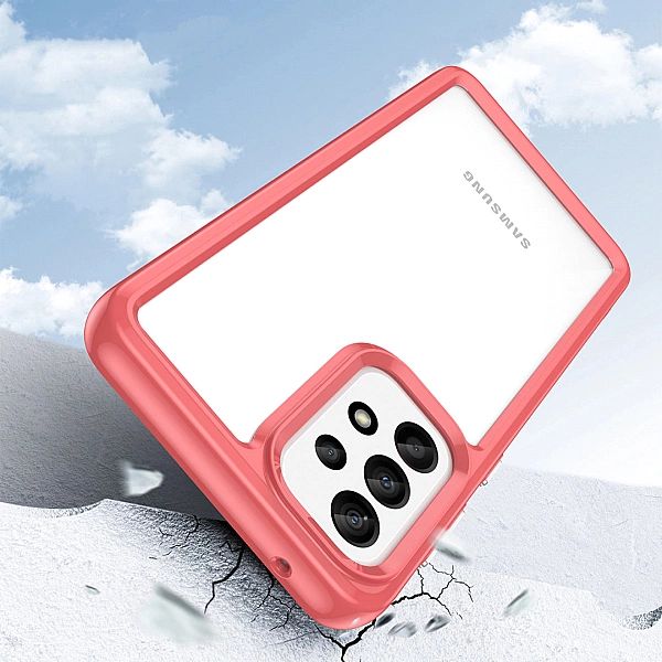Etui Outer Braders z Ramką do Samsung Galaxy A33/5G czerwony