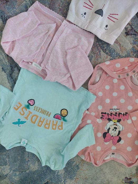 Zestaw ubranek H&M, next, roz.0-3 mies. stan bardzo dobry