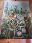 Piękny gobelin-ręczna robota wełniany 100x140