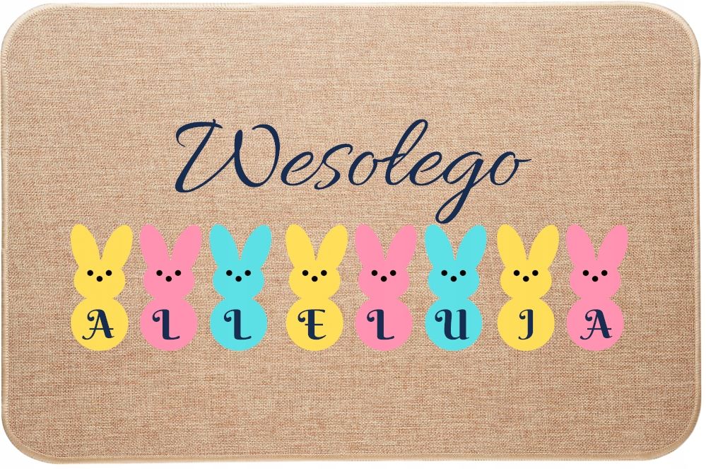 Wycieraczka  na Wielkanoc Króliczki wielkanocne Wesołego Alleluja