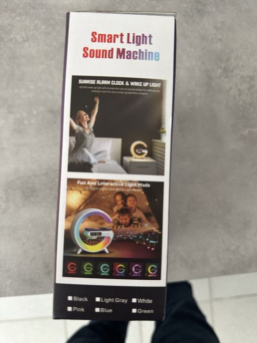 Coluna de som com luz inteligente