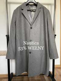 Płaszcz jesienno zimowy Nautica WEŁNA 3XL 4XL 5XL  50L wełniany