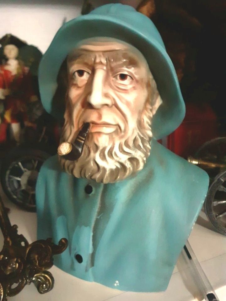 Estatuetas Busto Pescador Indio Navajo cavalo Macaco decoração coleção
