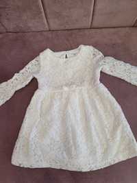 Sukienka biała r. 80