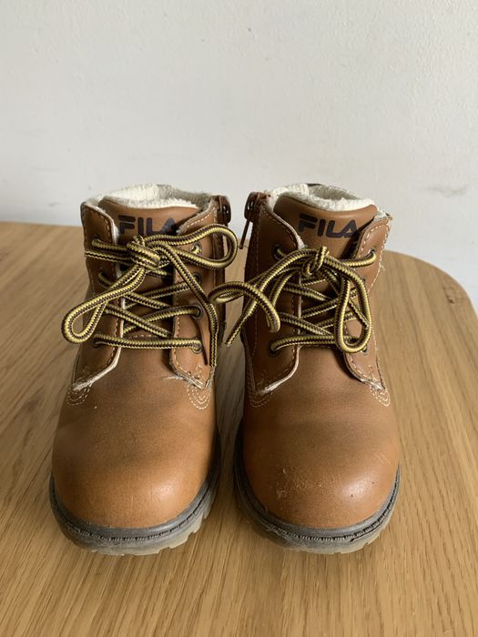 Buty jesienne trzewiki chłopięce dziecięce 23 FILA