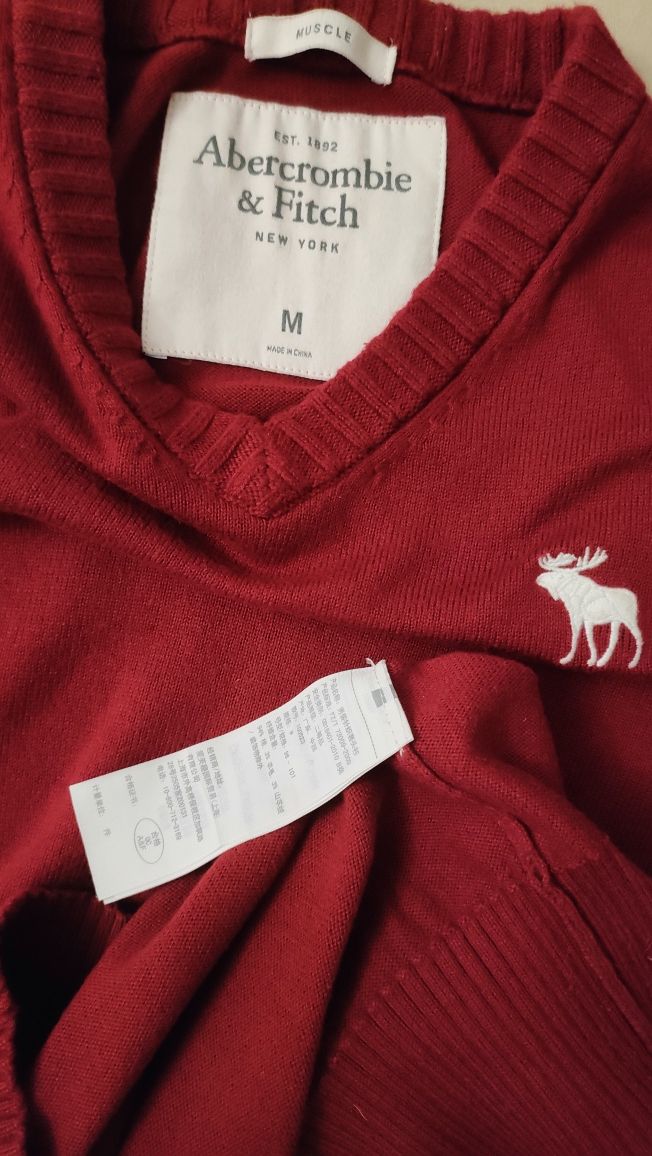 świetny sweter ABERCROMBIE & FITCH z kaszmirem