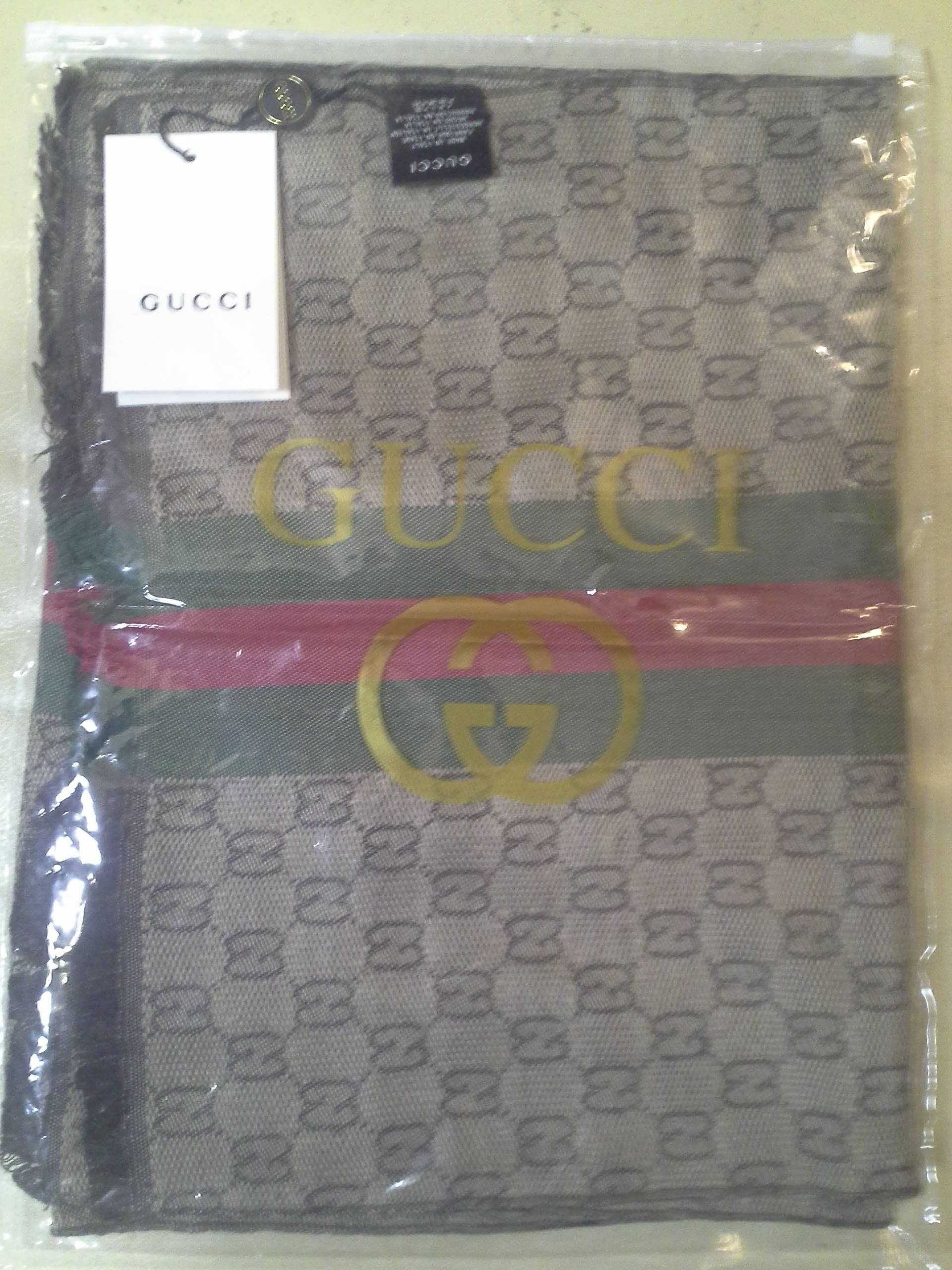 Szal Apaszka GUCCI Nowy Wełna
