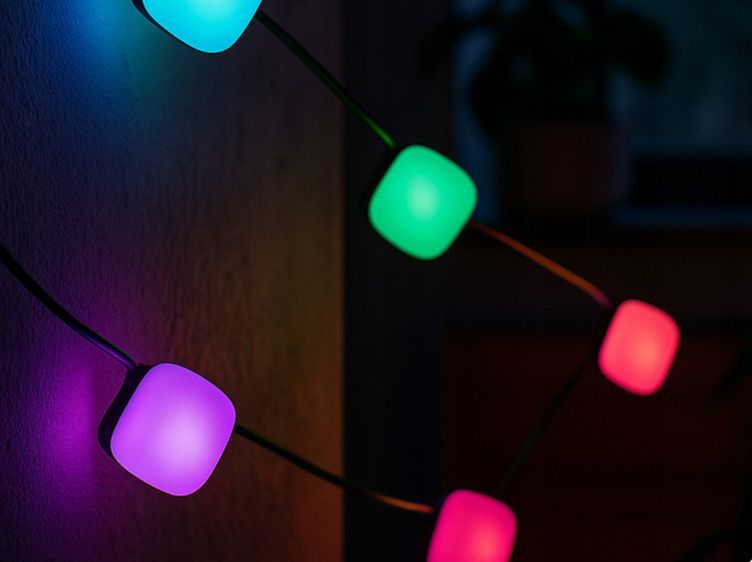 Girlanda LED 8 bloczków z pilotem oświetlenie dekoracyjne ogrodowe