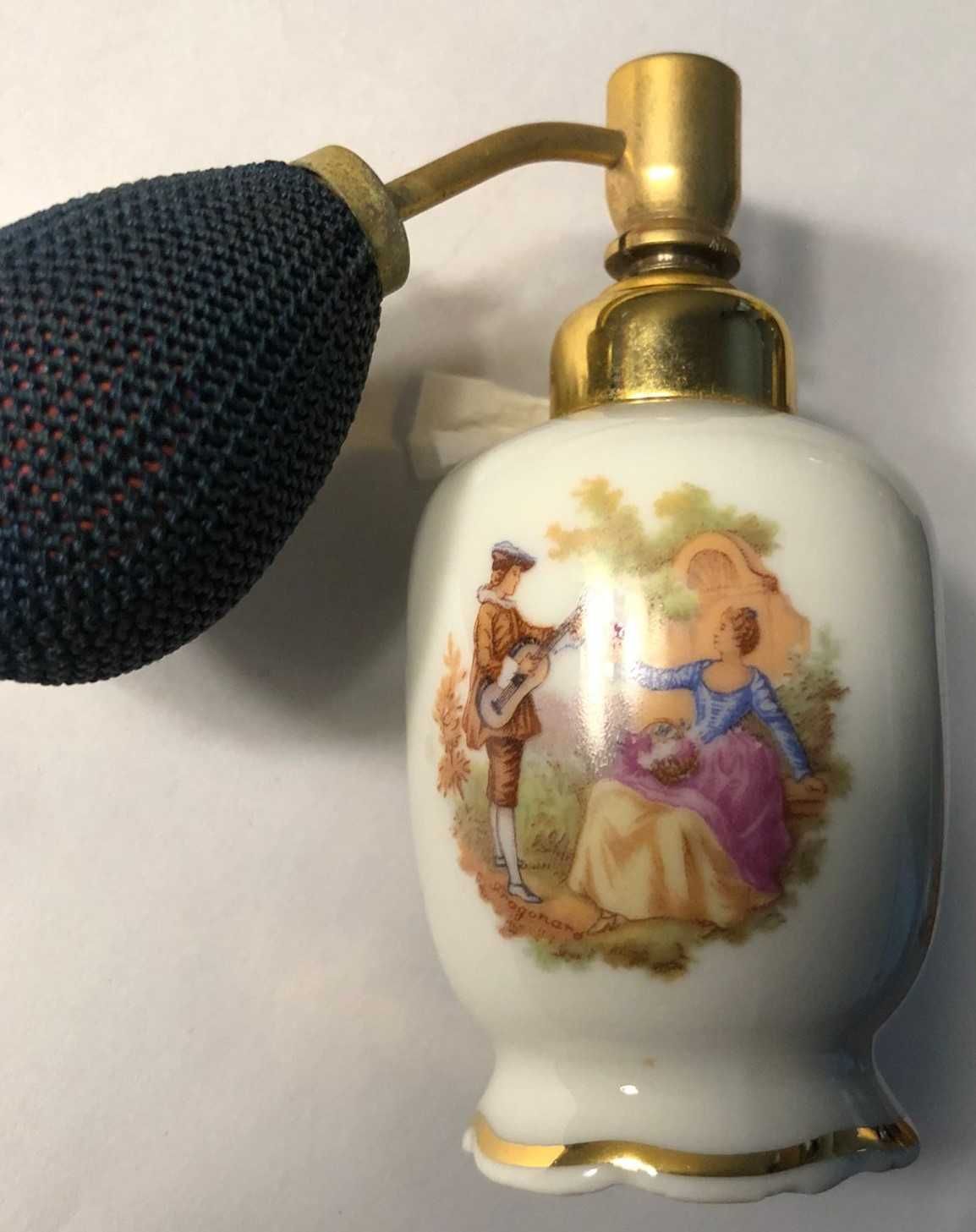 Vaporizador de Perfume em Porcelana V.B. Limoges - anos 50