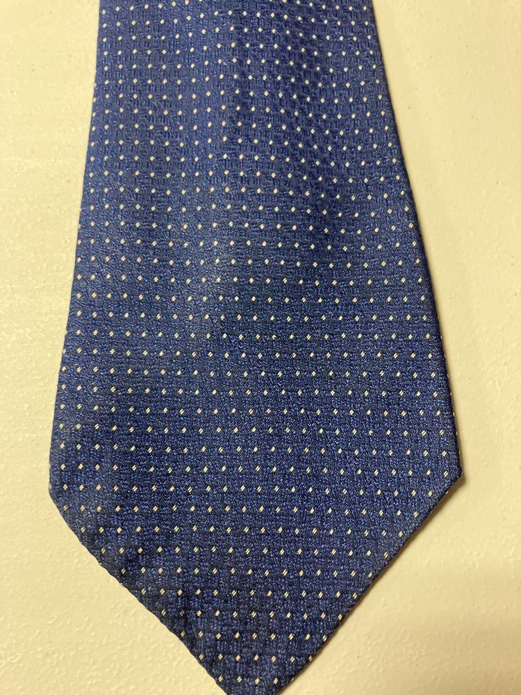 Krawat w kropki Niebieski