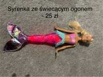 Barbie syrenka ze świecącym ogonem