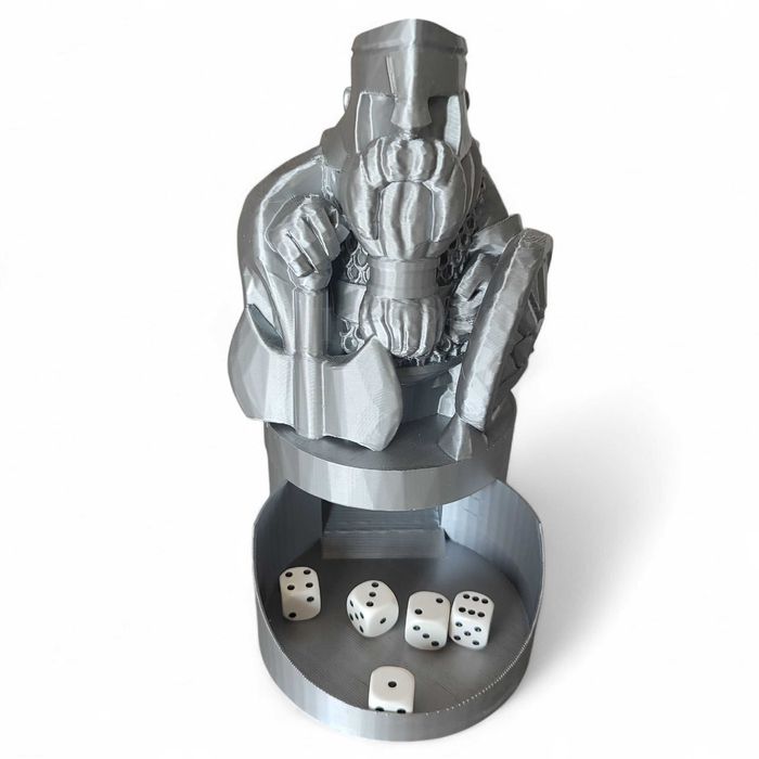 Pomnik krasnoludzkiego wojownika – wieża na kości - dice tower!