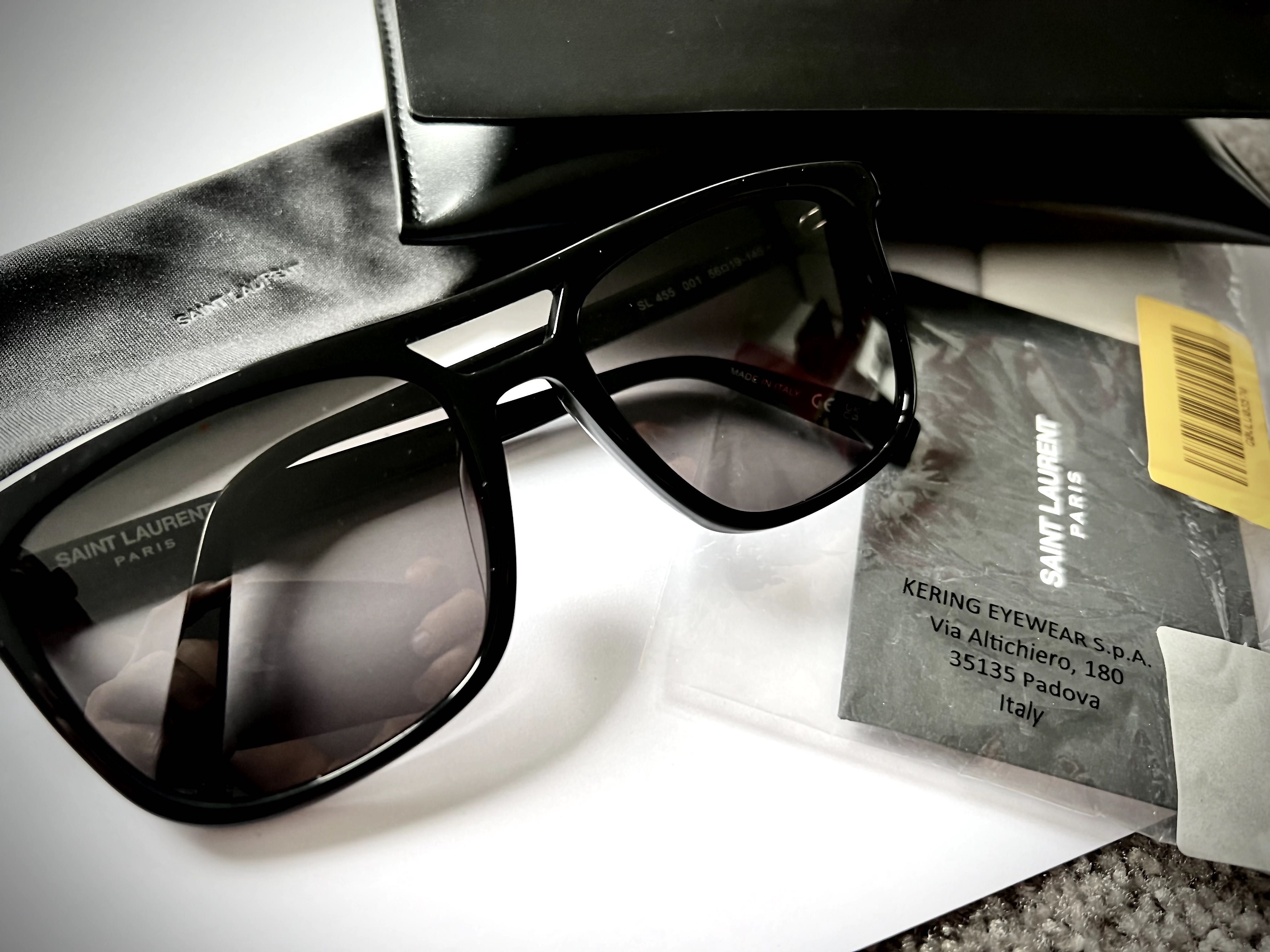 SAINT LAURENT - oryginalne okulary przeciwsłoneczne czarne NOWY MODEL!