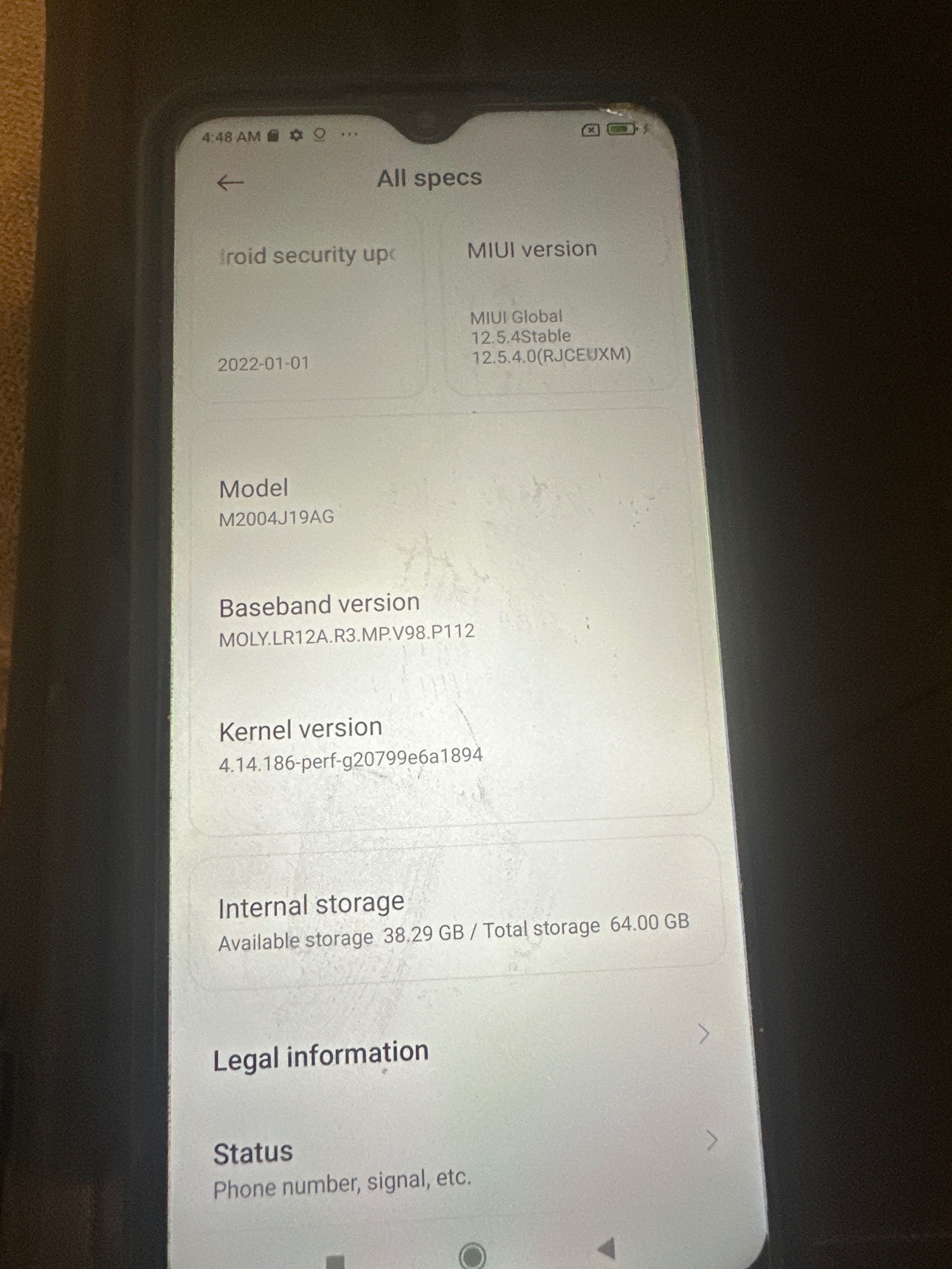 Xiomi Redmi 9 4gb ram/ 64gb Pam