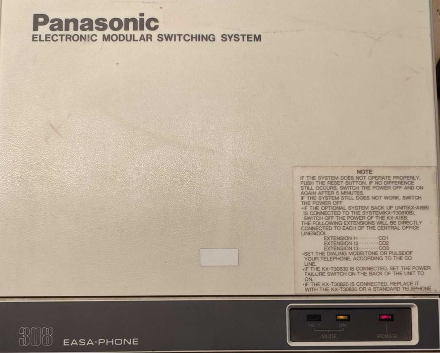 Panasonic cyfrowa centrala telefoniczna KX-TD1232 + KX-T308 GRATIS