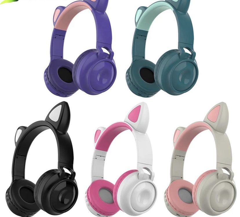 Headphone em formato unicórnio para crianças