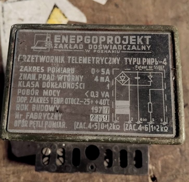 Przetwornik telemetryczny typu TNP6-4 automatyka przrmysłowa