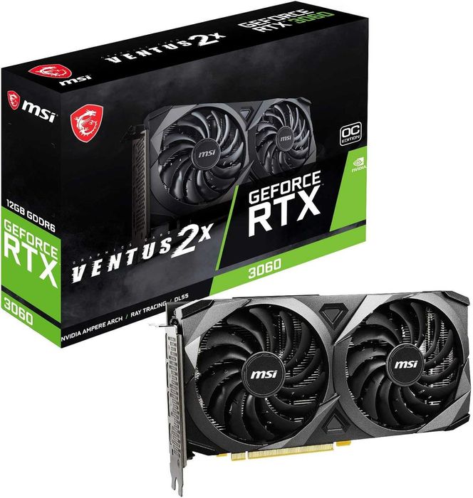MSI RTX 3060 Ventus 2X 12 GB – Como Nova
