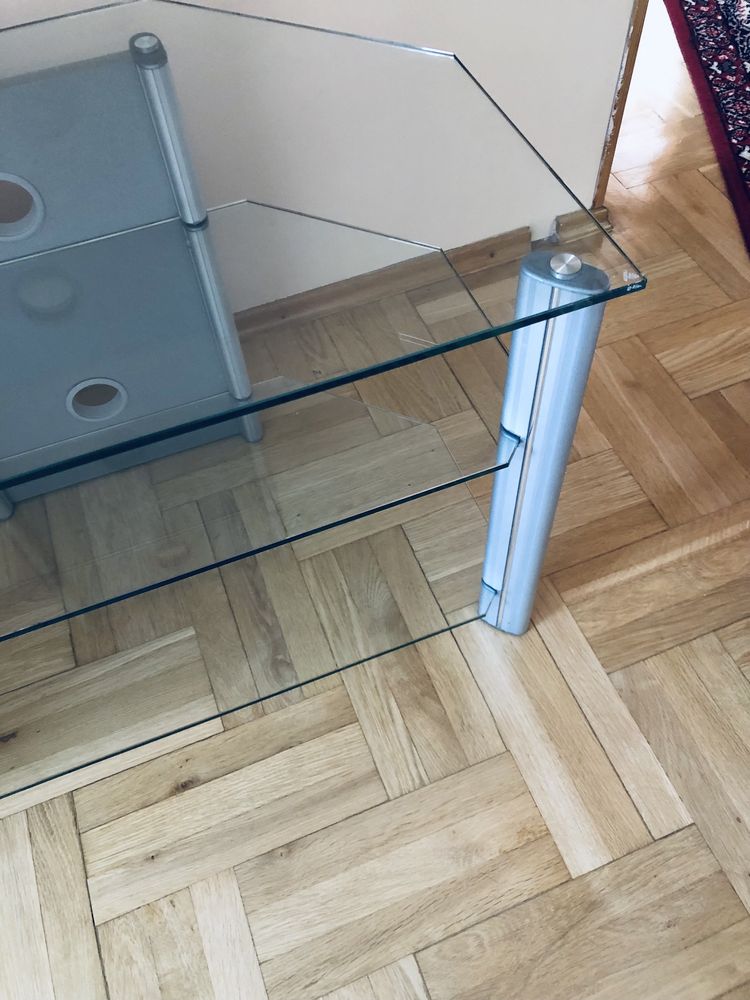 Stolik szklany stolik pod telewizor